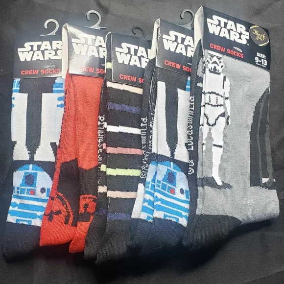 Bundle of 5 Star wars unisex socks - Picture 1 of 5
